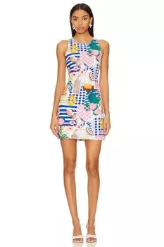 Мини-Платье для отдыха на свежем воздухе Minkpink, цвет picnic print