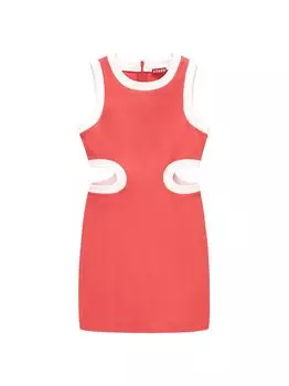 Мини-платье Dolce с вырезами STAUD, белый