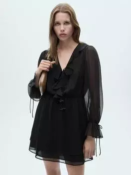 Мини-платье доры Mango, черный