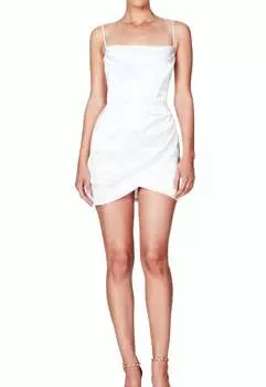 Мини-платье Dream Draped цвета слоновой кости NOOKIE