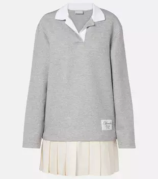 Мини-платье-джерси Moncler, Gray