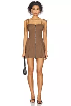 Мини-платье Elanor Superdown, brown