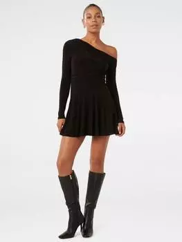 Мини-платье elise jersey twist из твиста Forever New, черный