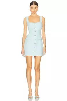 Мини-платье Emilie букле от Bardot, aqua