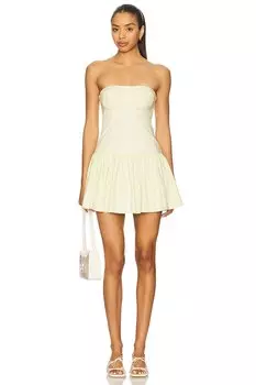 Мини-платье Emmie от Camila Coelho, butter yellow