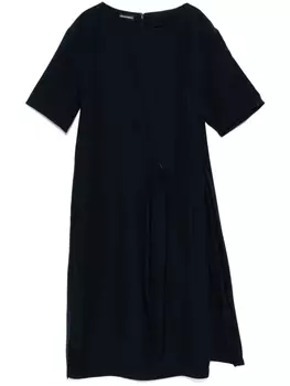 Мини-платье Emporio Armani с завязками по бокам, синий