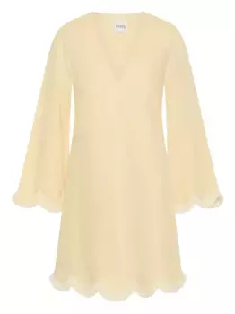 Мини-платье Essie с фестончатым подолом Posse, нейтральный