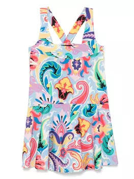 Мини-платье ETRO с узором пейсли, синий