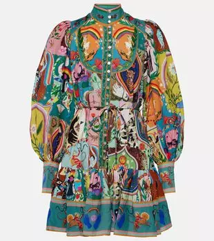 Мини-платье evergreen с принтом Almais, мультиколор