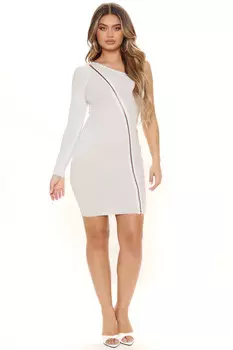 Мини платье Fashion Nova 2170, белый