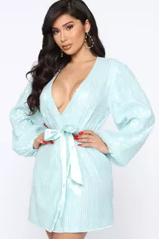 Мини платье Fashion Nova 30964N, мятный