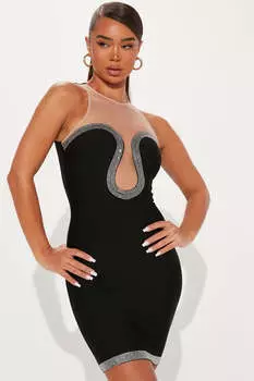 Мини платье Fashion Nova 74856F, черный