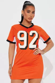 Мини платье Fashion Nova D28649, оранжевый