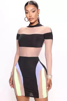 Мини платье Fashion Nova D52215, лавандовый