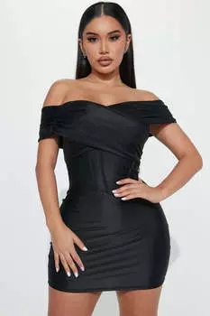 Мини платье Fashion Nova DT3591, черный