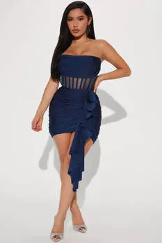 Мини платье Fashion Nova LD9227, нави