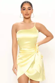 Мини платье Fashion Nova UN276, желтый