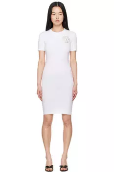Мини-платье-футболка с логотипом V-Emblem Versace Jeans Couture, мультиколор
