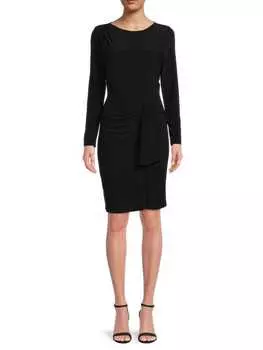 Мини-платье-футляр с рюшами DKNY Black