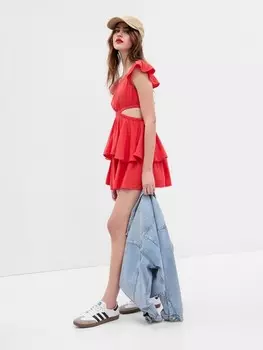 Мини-Платье Gap, красный