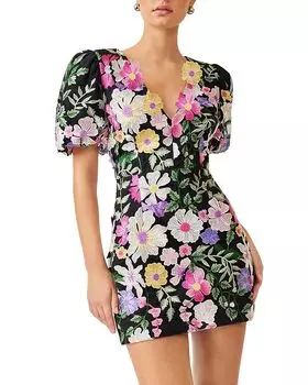 Мини-платье Genevive Elliatt, мультиколор