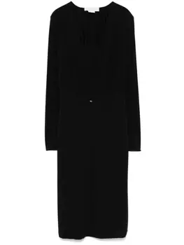 Мини-платье Genny с V-образным вырезом, черный