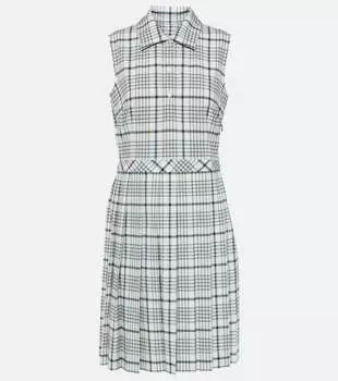 Мини-платье гольфа со складками и принтом Tory Sport, мультиколор