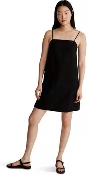 МИНИ-ПЛАТЬЕ Goldie из 100% льна Madewell, цвет True Black