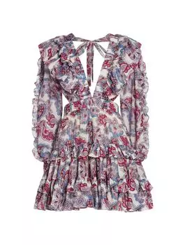 Мини-платье Goldie с рюшами Magali Pascal