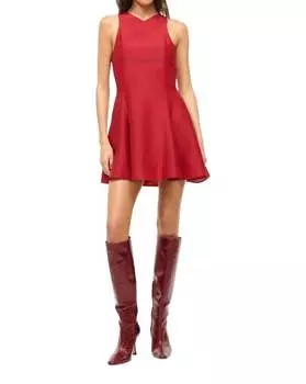 Мини-платье Heike в цвете Rouge STAUD