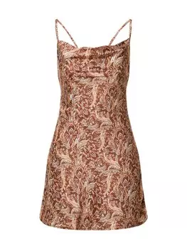Мини платье HOLLISTER Dress, цвет chestnut brown/pueblo