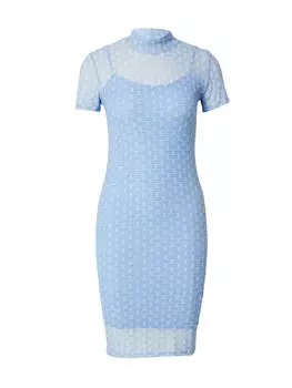Мини платье HUGO Dress Naluna_B, синий/светло-синий