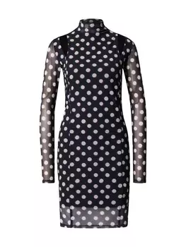 Мини платье HUGO Dress Nehemir, черный