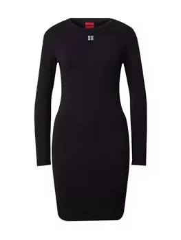 Мини платье HUGO Dress Nemalia, черный