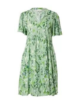 Мини платье ICHI Dress MARRAKECH, цвет mint/apple/dark green