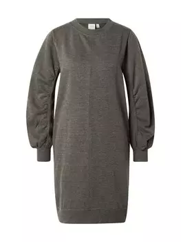 Мини платье ICHI Dress, темно-серый