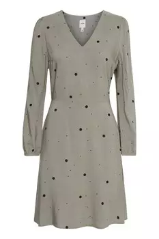 Мини платье ICHI Dress VERA, серый