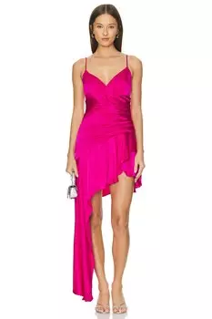 Мини-Платье idres Bardot, пурпурный