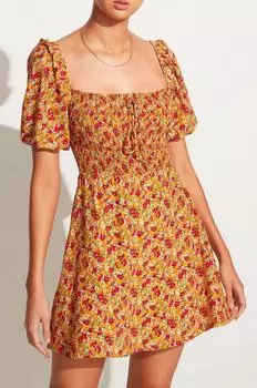 Мини-платье Il Carro с цветочным принтом La Gomera FAITHFULL THE BRAND, цвет la gomera floral print