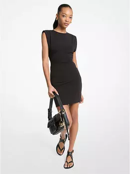 Мини-Платье из эластичной вискозы Michael Kors, черный