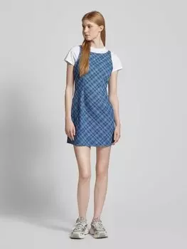 Мини-платье из денима, модель «ШАМБРЕ» Tommy Jeans, синий