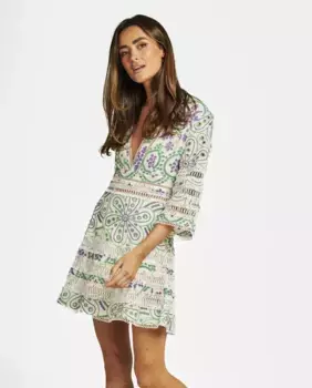 Мини-платье из хлопка Alma en Pena, мультиколор