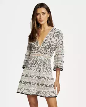 Мини-платье из хлопка Alma en Pena, черный