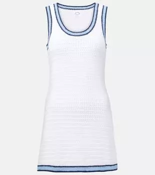 Мини-платье из хлопка крючком Elsa The Upside, белый