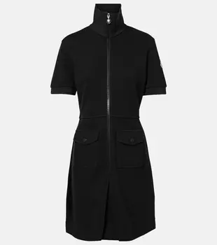 Мини-платье из хлопковой смеси Moncler, 0 - Black
