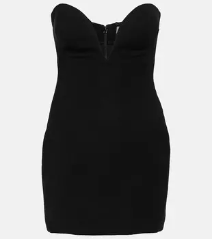 Мини-платье из крепа Mnot, черный
