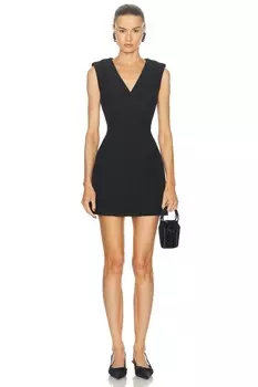 Мини-платье из крепа Roland Mouret, черный