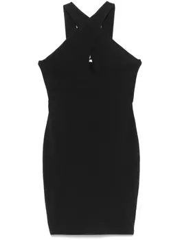 Мини-платье из легкого джерси Patrizia Pepe, черный