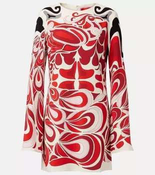 Мини-платье из сатина с принтом Mini Supremes La DoubleJ, Phoenix Placee