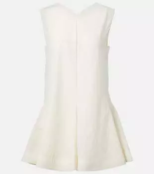 Мини-платье из шёлка и хлопка Mel Khaite, Natural